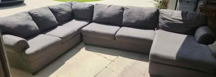 Photo of free Large Fabric Sectional (Hwy 42/ Joe Sevario Rd. 70769) #1