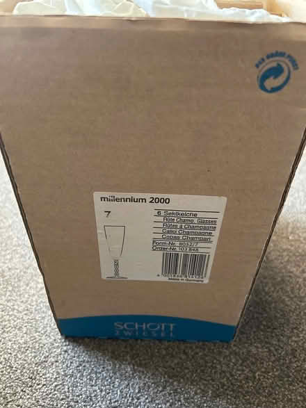Photo of free 6 x Millennium Champagne Flutes (Chingford E4) #3