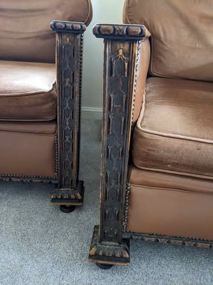 Photo of free Deep, comfy armchairs, matching (Bicton Heath SY3) #2