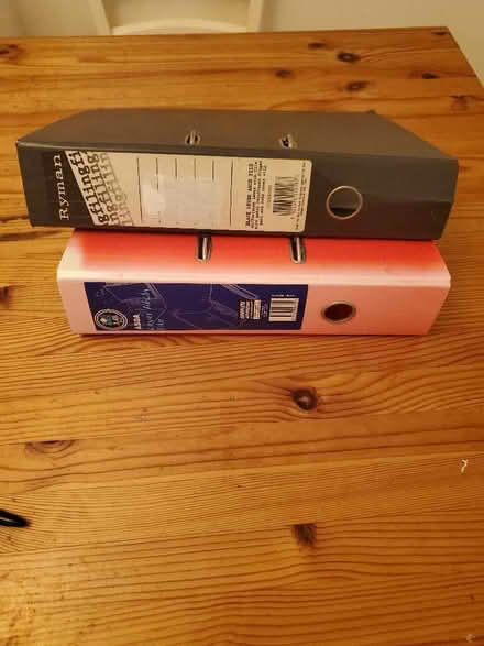 Photo of free 2 lever arch files (Dyke Road area BN1) #1