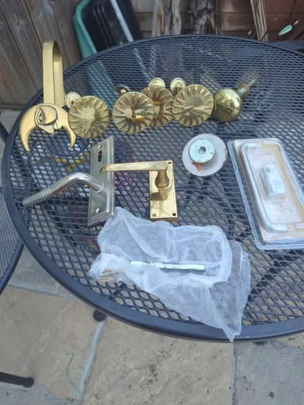 Photo of free Brass tie backs, door handle, etc (SE23) #1
