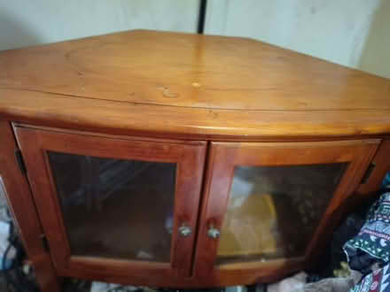 Photo of free TV cabinet with glass shelve (Pebsham TN40) #1