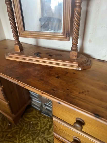Photo of free Pine dressing table and mirror (Botley OX2) #2