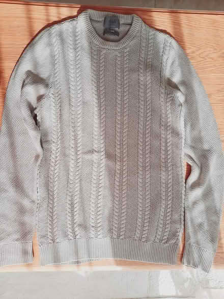 Photo of free M&S Beige Mens Jumper SMALL Cotton (Hamble SO31) #3