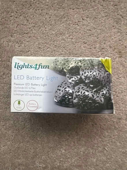 Photo of free Silver heart LED string lights (South Woodford (E18)) #1