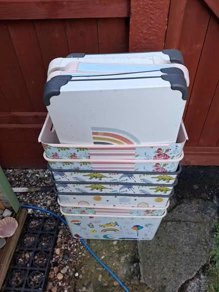 Photo of free Kids Storage Boxes (Kirk Hallam, DE7) #1