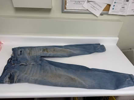 Photo of free Worn but clean blue jeans, size 30 (Valencia Avenue, Sunnyvale) #2