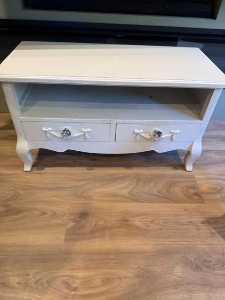 Photo of free White tv unit / cabinet (Caterham on the Hill CR3) #1