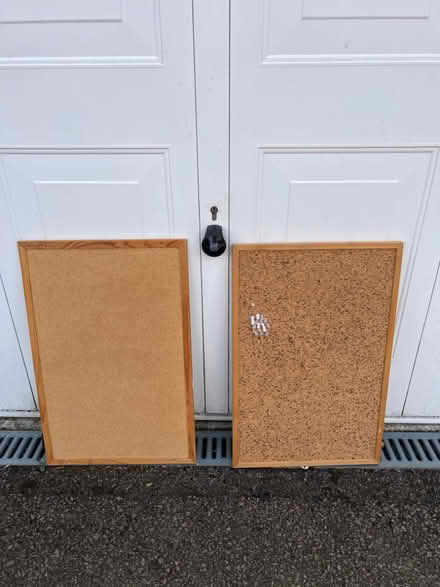 Photo of free 2x cork noticeboards (Chells Manor SG1) #1