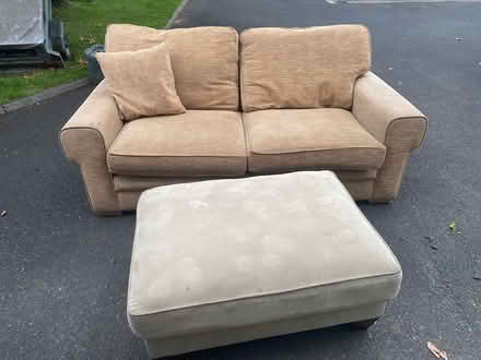 Photo of free Sofa and footstool (Sallins kildare) #1