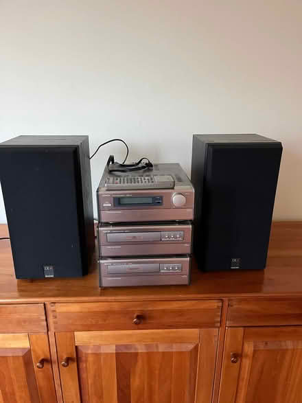 Photo of free Denon mini hifi system & speakers (Slyne-with-Hest LA2) #1