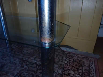 Photo of free Glass TV table (Woodseats S8) #3