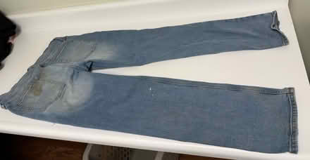 Photo of free Worn clean jeans, 32” w x 30” long (Valencia Avenue, Sunnyvale) #3