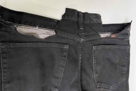 Photo of free Black denim jeans (washed) but… (Valencia Avenue, Sunnyvale) #3
