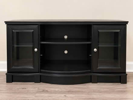 Photo of free Black Wood Entertainment Center (Falls Church City) #1