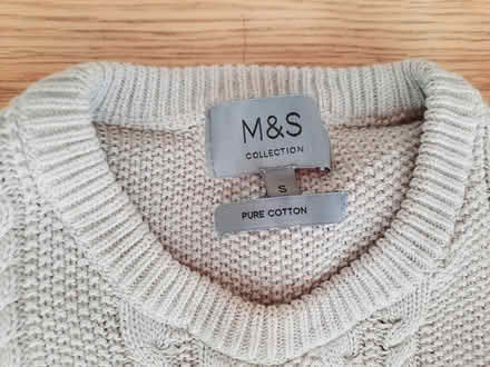 Photo of free M&S Beige Mens Jumper SMALL Cotton (Hamble SO31) #2
