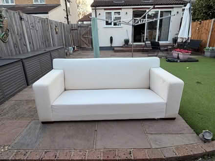 Photo of free White/Cream 2-Seater Sofa (Watford WD24) #1