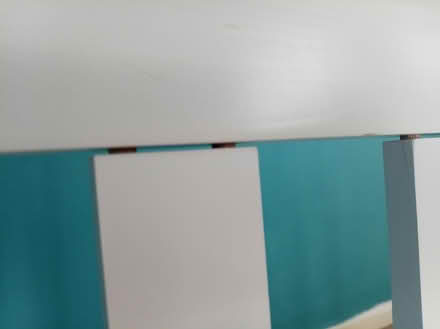 Photo of free Old white wooden double bed frame (Pudsey LS28) #4