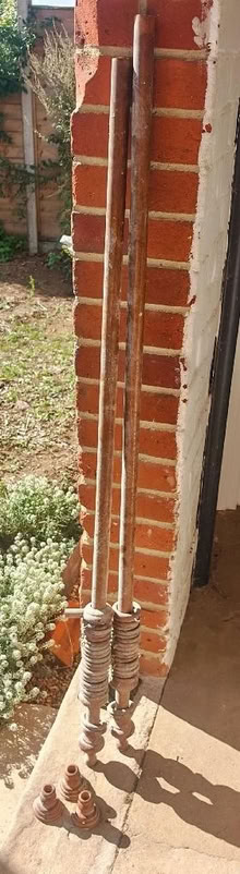 Photo of free Vintage solid wood Curtain rail and Hooks (Bawdsey IP12) #1