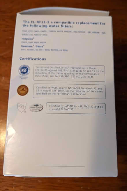 Photo of free FilterLogic Filter FL-RF13-S (Melrose Highlands) #3