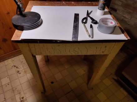 Photo of free small,sturdy work table (Birkdale&Ellesmere, Scarb.) #1