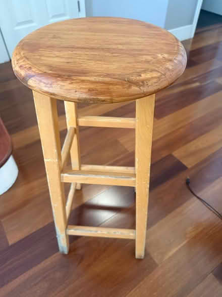 Photo of free Heavy Wooden Stool (San jose) #2