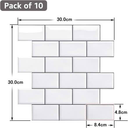 Photo of free 3D Metro Style Backsplash Panels (Methil KY8) #3