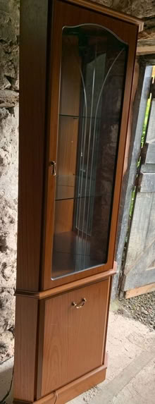 Photo of free Corner cabinet with light (Llynclys Quarry SY10) #1