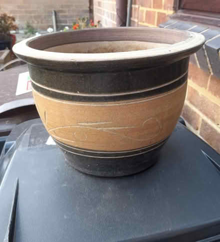 Photo of free Brown Ceramic Garden Pot (Shirley CR0) #1
