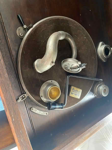 Photo of free wind up record player (Walton on the Hill L20) #3