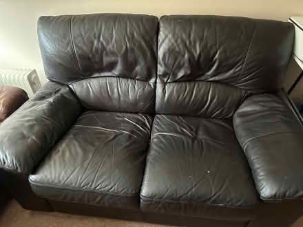 Photo of free Leather couch (Blackrock Co Dublin) #1