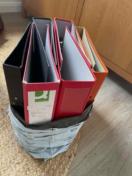 Photo of free Lever arch & Ring binder files, mixed colours (Petersfield GU32) #1