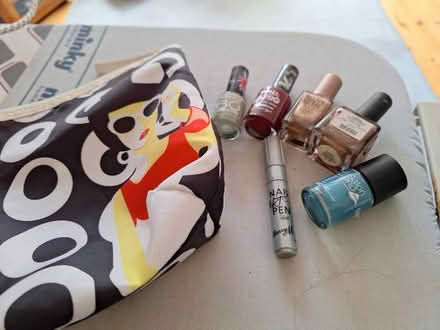 Photo of free 5 varnishes, pen and bag (crouch end, N8) #1