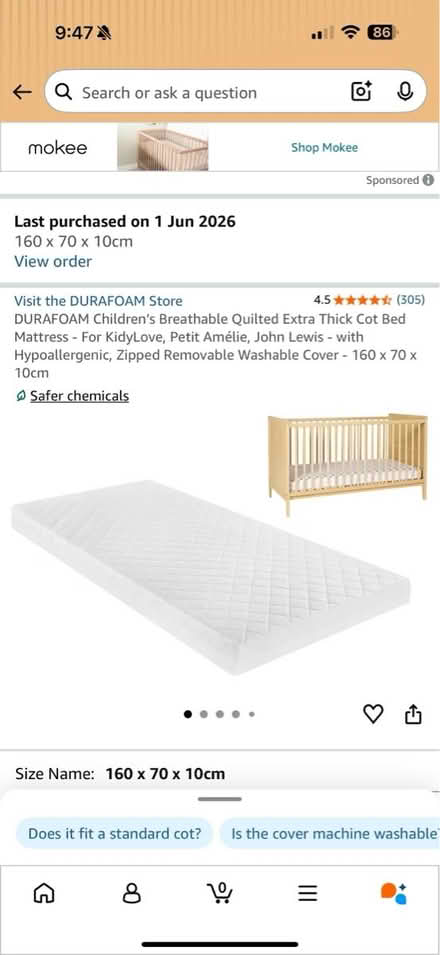 Photo of free Mid small sleeper (Gravesend) #3