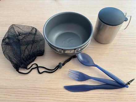 Photo of free Camping bowl, mug and cutlery set (Belfast Yard CB5) #1