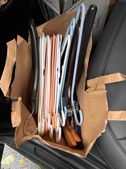 Photo of free boots, hangers, platter/bowl (Newton, MA) #3
