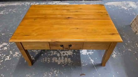 Photo of free Wooden coffee table (Ravenstonedale CA17) #1