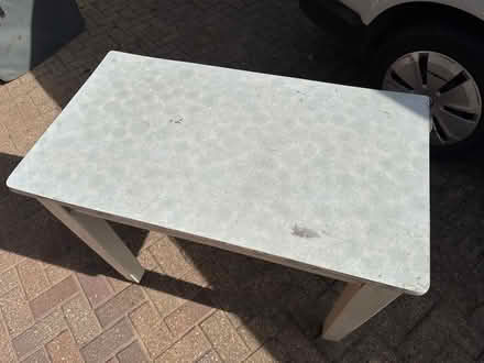 Photo of free Retro kitchen table on casters (Littleham EX8) #2
