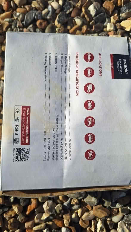 Photo of free Car battery charger, never used (OX10 6BD) #2