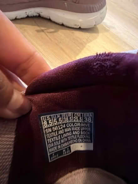 Photo of free Purple sketchers sneakers (Bellina Mews NW5) #3