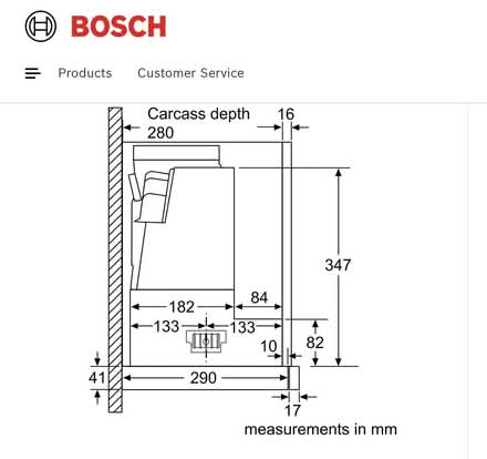 Photo of free Bosch cooker hood (Ipstones ST10) #4