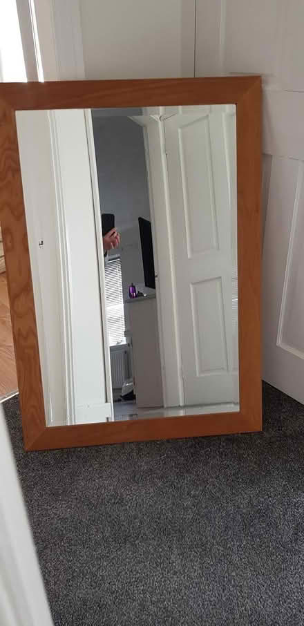 Photo of free Large mirror wood surround (Worksop notts S81 7BP) #3