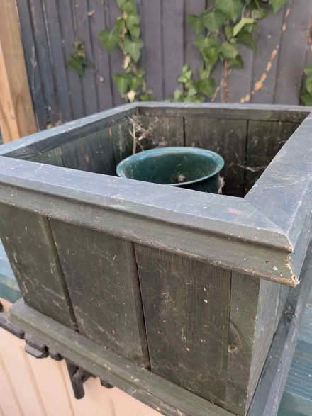 Photo of free Green wooden Christmas Tree holder (Teddington TW11) #1