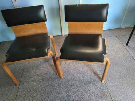 Photo of free pair of chairs (Wisewood S6) #1
