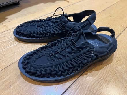 Photo of free Pair of black deck shoes (Clapham North SW4) #1