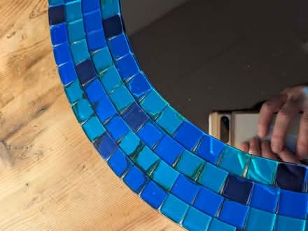Photo of free Blue IKEA Mirror with Glass Mosaic Edging (Mold CH7) #4