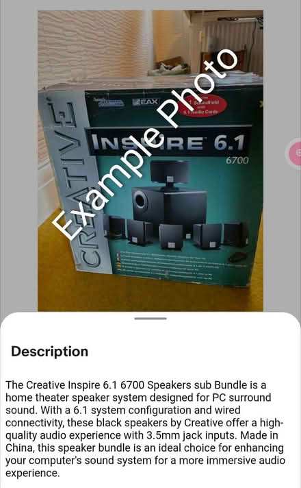 Photo of free PC Surround Sound Home Theater Speaker System (Mold CH7) #4