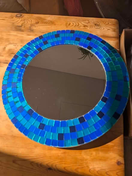 Photo of free Blue IKEA Mirror with Glass Mosaic Edging (Mold CH7) #1