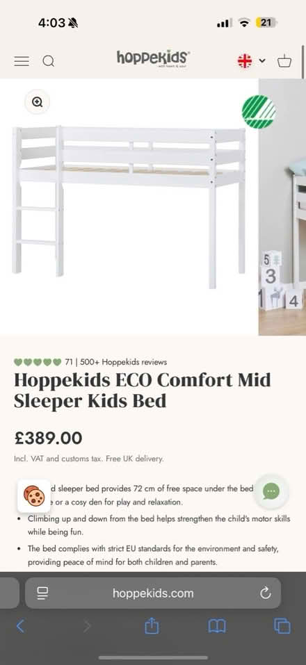 Photo of free Mid small sleeper (Gravesend) #1
