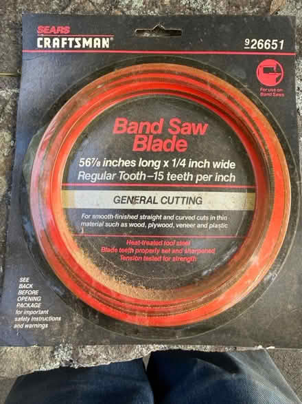 Photo of free Band saw blade (East Quarter of Concord, MA) #1